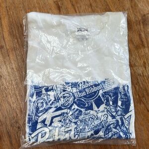 Pabst Blue Ribbon and K2 Skis collaboration tee shirt
